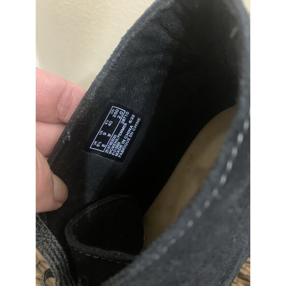 Clarks Magnolia Charm 26167480 Womens Black Wide Suede Ankle Booties Boots 9 W - Picture 8 of 8